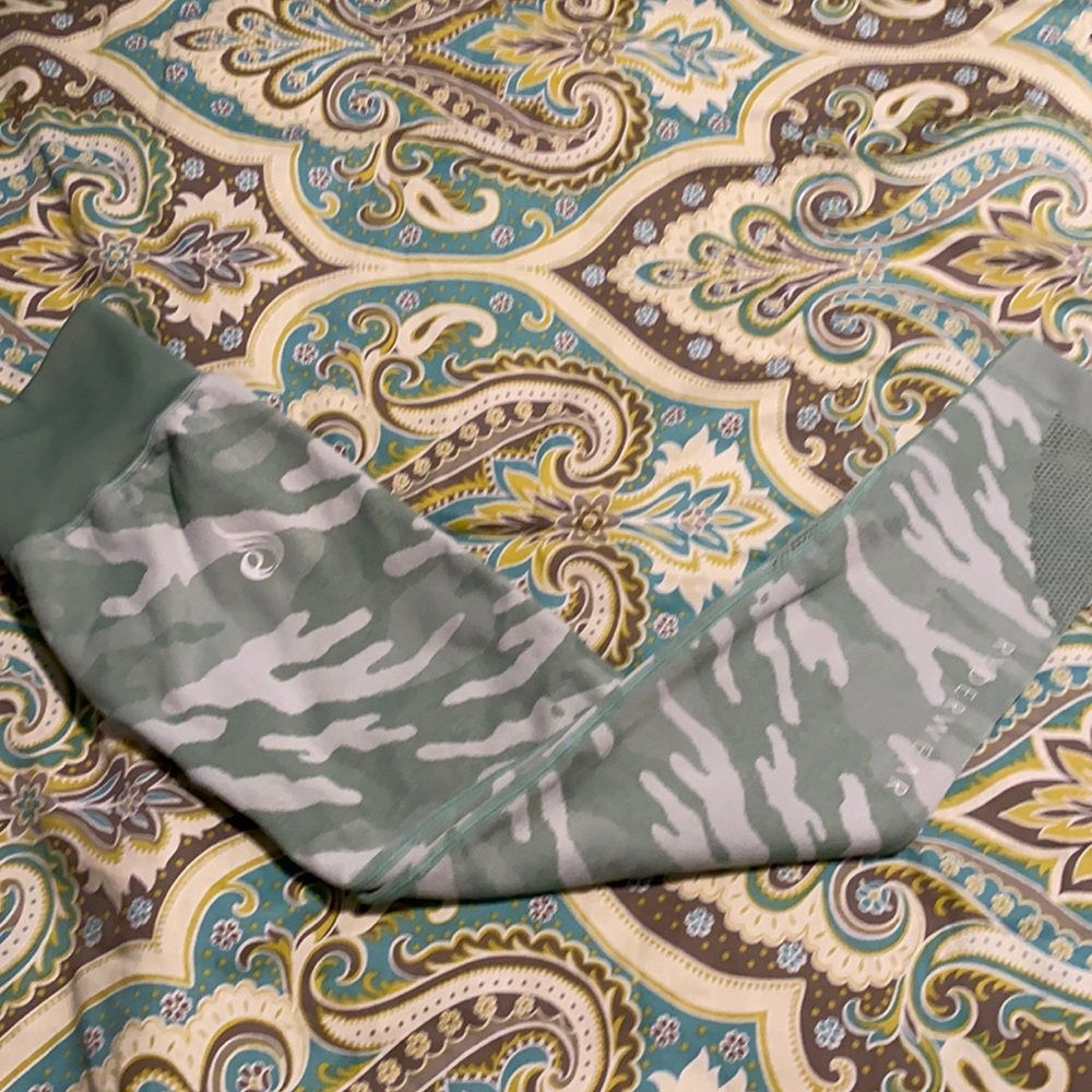Ryderwear Green & White Camo Leggings